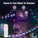 S14 RGBIC LED App and Voice Control Bluetooth Smart Outdoor String Lights 12M 20 Bulbs - Image 3