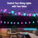 S14 RGBIC LED App and Voice Control Bluetooth Smart Outdoor String Lights 12M 20 Bulbs - Image 5