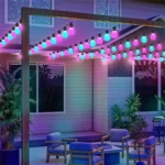 S14 IP65 Waterproof RGBIC WiFi BLE App Remote Control Smart WiFi String Lights 12M 20 Bulbs - Image 5
