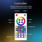 S14 IP65 Waterproof RGBIC WiFi BLE App Remote Control Smart WiFi String Lights 12M 20 Bulbs - Image 6