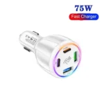 75W USB-C x 2 and USB x 2 Multi Port Car Charger - Image 6