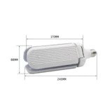 45W E27 LED Bulb SMD2835 228leds Super Bright Foldable Fan Blade Angle Adjustable Ceiling Lamp Home Energy Saving Lights - Image 9