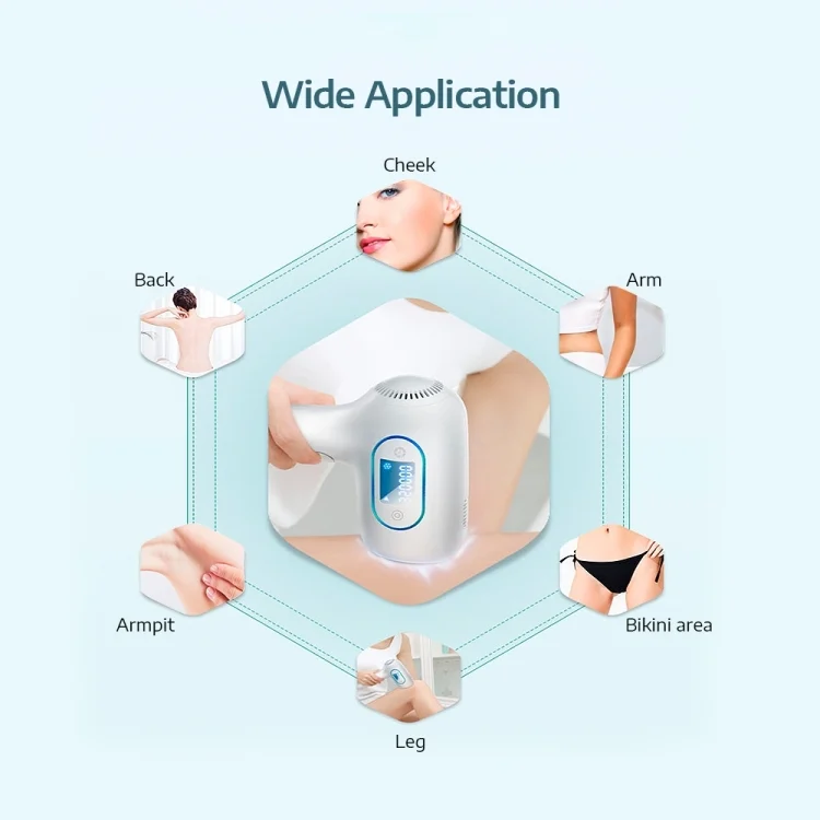 SYA003274_10.webp K_SKIN KD506A Epilator Household Freezing Photon Hair Removal Instrument 5 Levels of Light Intensity for Cheek Armpit Leg Back - Image 11