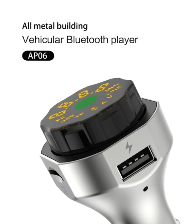 Car MP3 Player Car FM Transmitter Bluetooth 4.2 TF Card/U Disk AUX