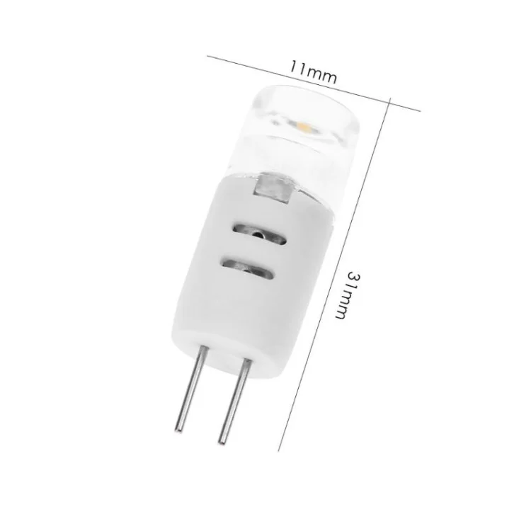 SYA003525_4.webp G4 1.3W 2LEDs SMD 2835 Corn Lamp for Dendritic Chandelier Crystal Lamp, AC 12V (Warm White) - Image 5