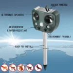 Outdoor Ultrasonic Solar  Animal Repeller  Pest Mouse Repeller  Sensor Garden Bird Cat Dog Fox Repellent Keep Animals Away - Image 4