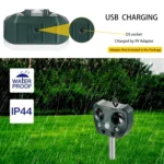 Outdoor Ultrasonic Solar  Animal Repeller  Pest Mouse Repeller  Sensor Garden Bird Cat Dog Fox Repellent Keep Animals Away - Image 5