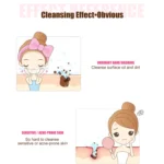 2 in 1 Electric Facial Cleansing Brush Waterproof face Skin Cleansing Massager Silicone Vibration Scrubber Pore Clear Blackhead Remover - Image 6