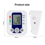 ZK-B02   Automatic Digital Upper Arm Blood Pressure Monitor Sphygmomanometer Pressure Gauge Heart Beat Rate Meter Tonometer Pulsometer - Image 4