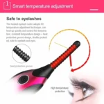 Duosi DY-102 Portable Pen Style Heated Long-Lasting Electric Ironing   Eyelash Curler USB Rechargeable Electric Heated Makeup   Curling Clip - Image 5