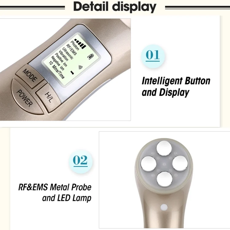 SYA00554001A_5.webp OFY9901  Face Skin EMS Mesotherapy Electroporation RF Radio Frequency Facial LED Photon Skin Care Face Lift Tighten Remove Wrinkle - Image 6