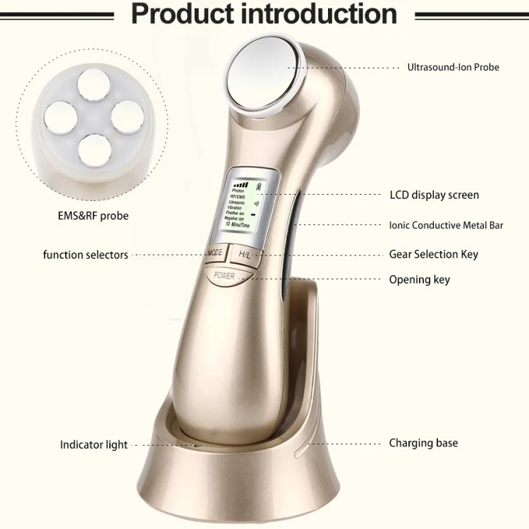 SYA00554001A_8.webp OFY9901  Face Skin EMS Mesotherapy Electroporation RF Radio Frequency Facial LED Photon Skin Care Face Lift Tighten Remove Wrinkle - Image 9