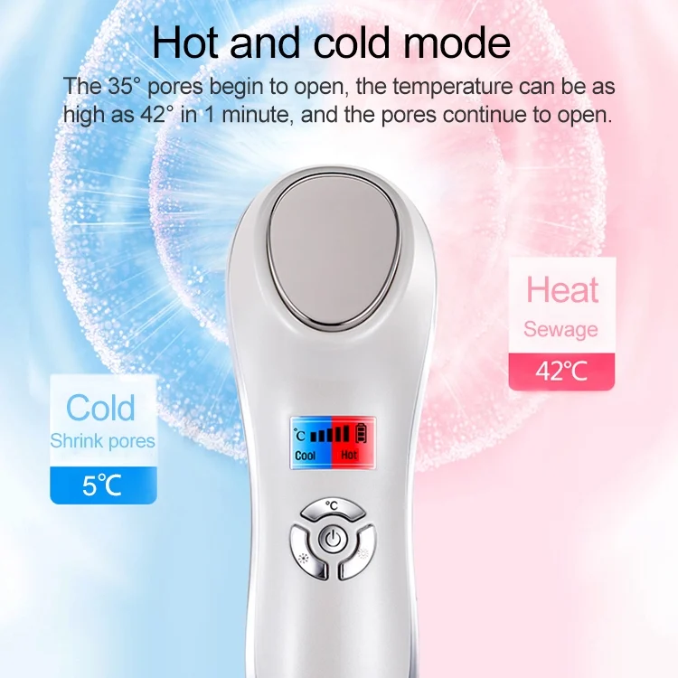 SYA00576801A_7.webp OFY-7901 Ultrasonic Cryotherapy Hot Cold Hammer Facial Lifting Vibration Massager Face Body Import Export Face Care Beauty Machine - Image 8