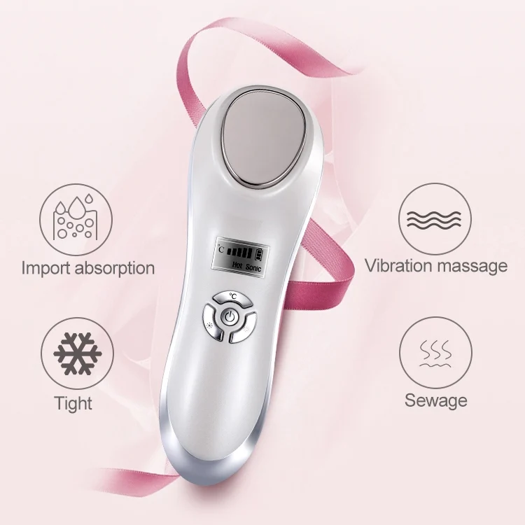 SYA00576801A_8.webp OFY-7901 Ultrasonic Cryotherapy Hot Cold Hammer Facial Lifting Vibration Massager Face Body Import Export Face Care Beauty Machine - Image 9