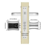 60+40mm Office Home Value Fingerprint Password Smart Lock Core Password Lock Only LockLock Home Security Door Lock - Image 4