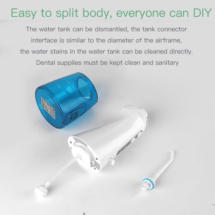 SYA009260_11.webp Wireless Water Floss Cleaner Portable 1400mAh USB-Rechargeable Water Flosser IPX7 Waterproof Oral Irrigator, Water Tank Capacity: 300ML - Image 12