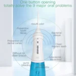 Wireless Water Floss Cleaner Portable 1400mAh USB-Rechargeable Water Flosser IPX7 Waterproof Oral Irrigator, Water Tank Capacity: 300ML - Image 10