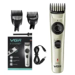 VGR V-031 5W USB Multi-size Controllable Self Trimming Hair Clipper - Image 4