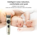 VGR V-031 5W USB Multi-size Controllable Self Trimming Hair Clipper - Image 6