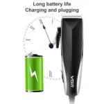 VGR V-033 9W 8 in 1 Electric Hair Clipper with Line, Plug Type: EU Plug - Image 8