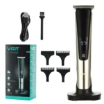 VGR V-178 5W USB Portable Hair Clipper with LED Display & Base - Image 3