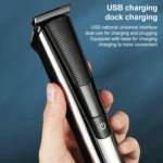 VGR V-178 5W USB Portable Hair Clipper with LED Display & Base - Image 5