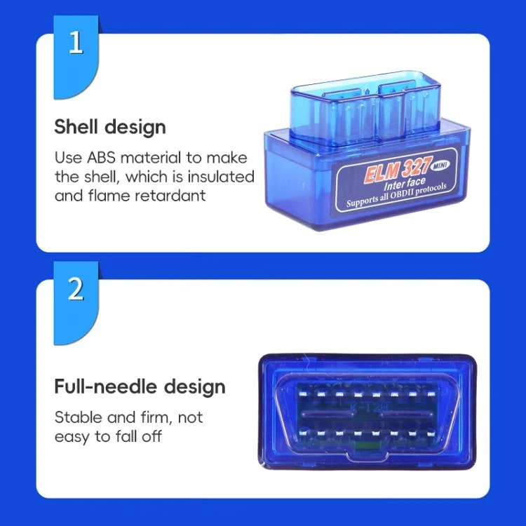 TBD0024962_4.webp New OBD V2.1 mini ELM327 OBD2 Bluetooth Auto Scanner OBDII 2 Car ELM 327 Tester Diagnostic Tool for Android Windows Symbian - Image 5