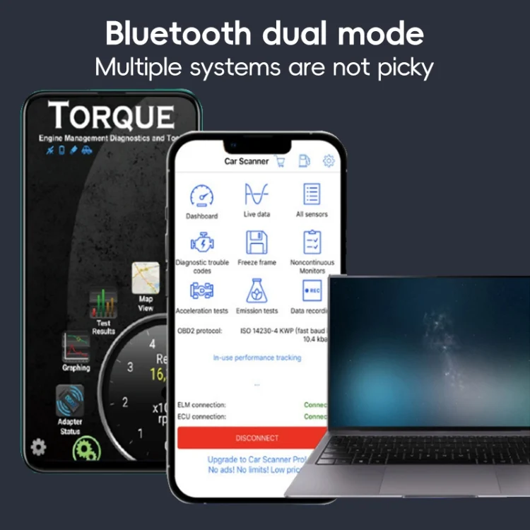 TBD0024962_5.webp New OBD V2.1 mini ELM327 OBD2 Bluetooth Auto Scanner OBDII 2 Car ELM 327 Tester Diagnostic Tool for Android Windows Symbian - Image 6