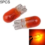 5pcs T10 12v 5w car instrument light reading light