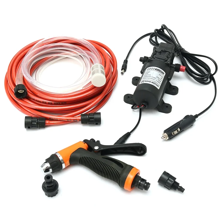 TBD003043.webp High Pressure 12V Portable 36W 73PSI Car Electric Washer Washing Machine Cigarette Lighter Water Pump Kit - Image 1