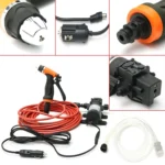 High Pressure 12V Portable 36W 73PSI Car Electric Washer Washing Machine Cigarette Lighter Water Pump Kit - Image 6