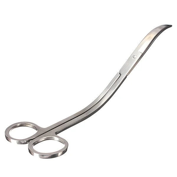 Water Grass Tool Aquarium Stainless Steel Wave Shaped Scissors Lengthened Tweezers