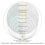 3D Growth Ring Pattern Bathroom Living Room Carpets Home Decor Mat - Image 3