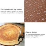 3D Growth Ring Pattern Bathroom Living Room Carpets Home Decor Mat - Image 5