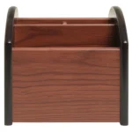 4-compartment Wooden Storage Box Pen Holder - Image 6