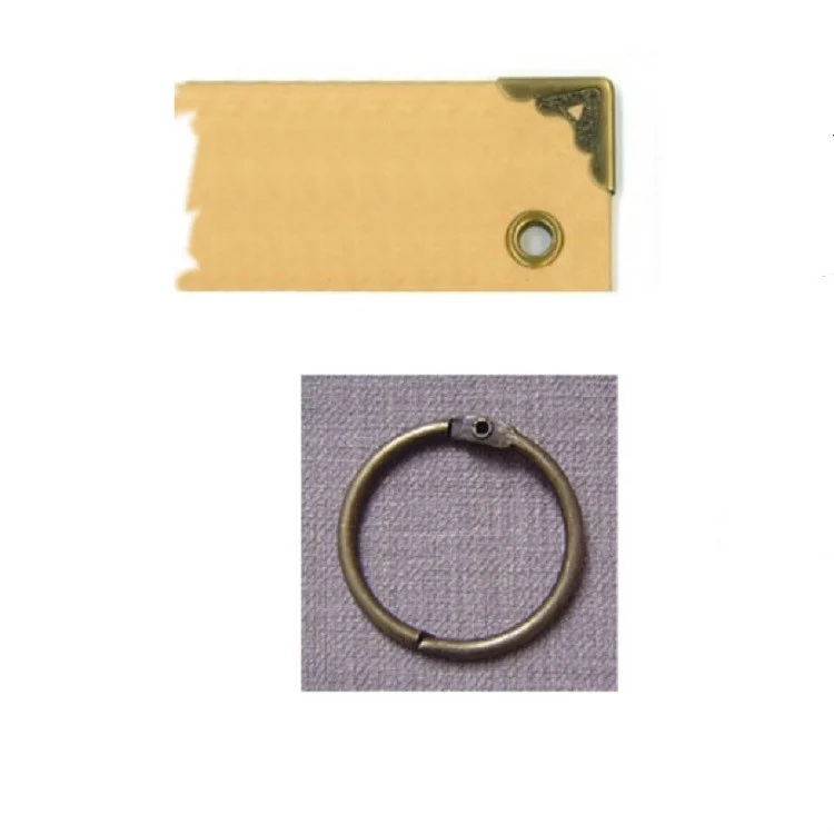 TBD0102320201A_4.webp 10 inch DIY Paste Retro Loose-leaf Iron Hoop Photo Album - Image 5