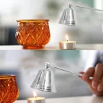 Bright Chrome Silver Candle Mask Candle Extinguisher Aroma Candle Candle Accessories - Image 6