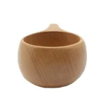 Hand Made Wood Tableware Green Wooden Cup - Image 2
