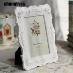 Home Decoration Pastoral Style Rose Carved Picture Frame Decoration - Image 4