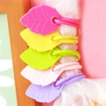 20 PCS Environmental Protection Silicone Plastic Bag Sealing Clip Food Bag Bundle Cable Tie, Random Color Delivery - Image 5