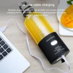 Multifunctional Juicer Rotatory Extractor Cup Portable USB Charge Juicer Blender with 6 Blades - Image 11