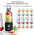 Multifunctional Juicer Rotatory Extractor Cup Portable USB Charge Juicer Blender with 6 Blades - Image 9