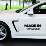 10 PCS MADE IN MY GARAGE Car Styling Stickers Decal Car Body Cool Covers, Size:17.8x5.9cm - Image 3
