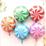 5 PCS Round Candy Lollipop Aluminum Film Balloon for Wedding Party Decoration - Image 4