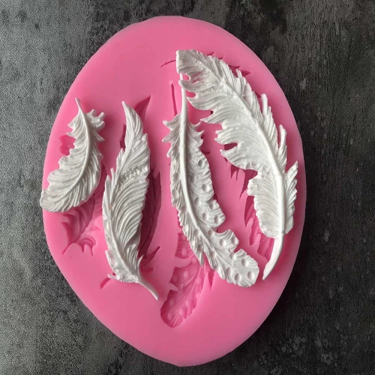 TBD01086537_1.webp Feather Sugar Silicone Mold Fondant Mold Cake Decorating Tools - Image 2