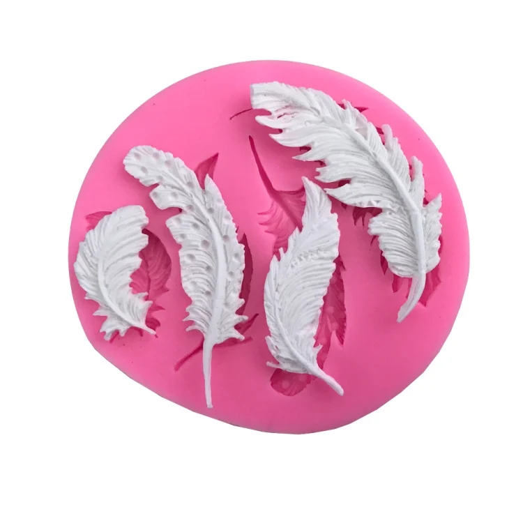 TBD01086537_2.webp Feather Sugar Silicone Mold Fondant Mold Cake Decorating Tools - Image 3