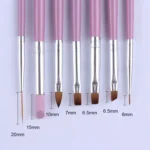 7pcs /Set Nail Painting Stretcher Brush Sculpting And Sharpening Pen Manicure Tool - Image 3