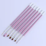 7pcs /Set Nail Painting Stretcher Brush Sculpting And Sharpening Pen Manicure Tool - Image 6