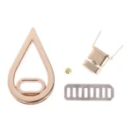 2 PCS Handbag Hardware Lock Drip Shape Twist Lock - Image 5