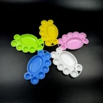 10 PCS Plastic Cartoon Small Ankle Color Palette Children's Painting Toys - Image 2